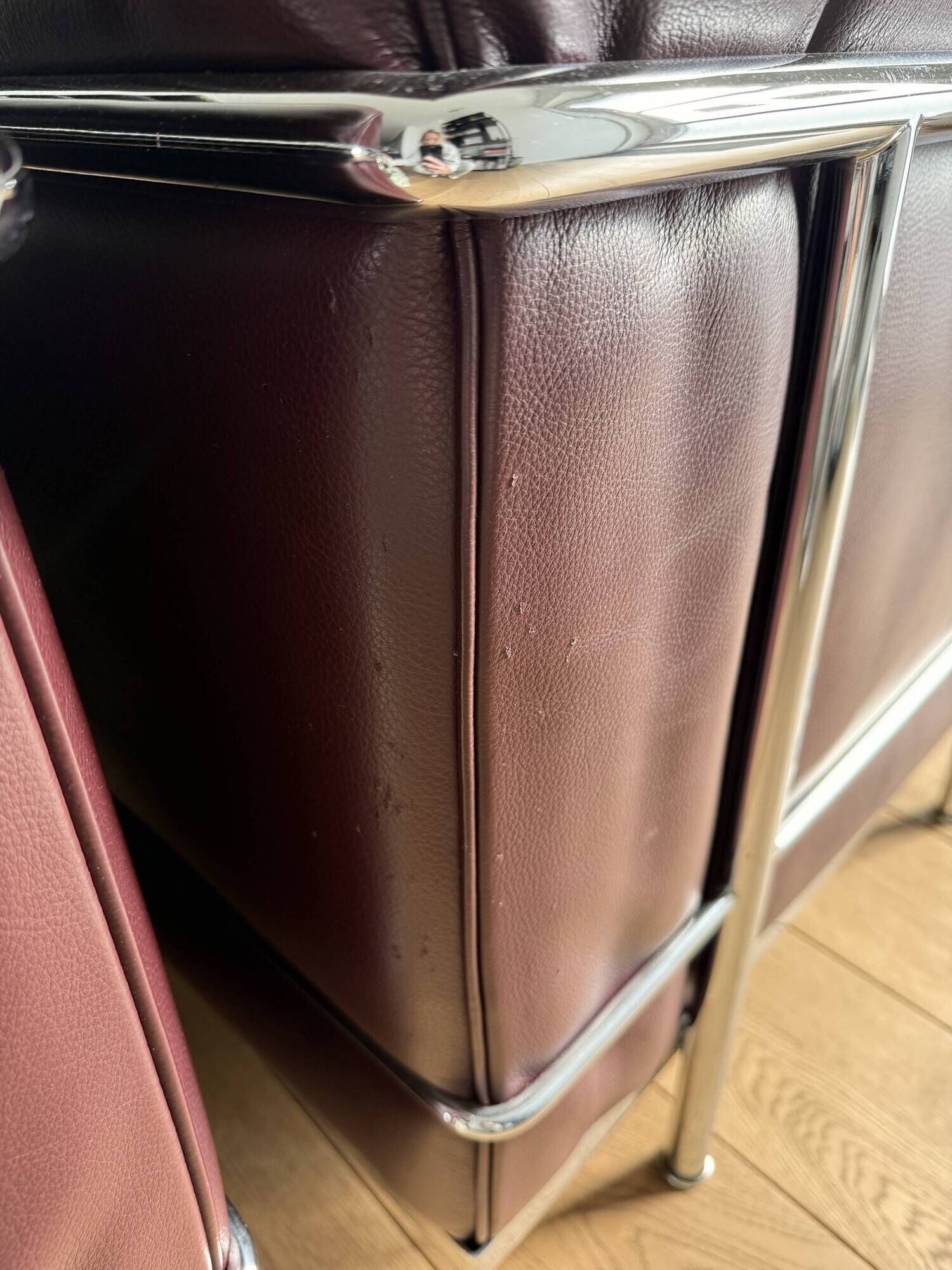 pair of authentic LC2 armchairs
