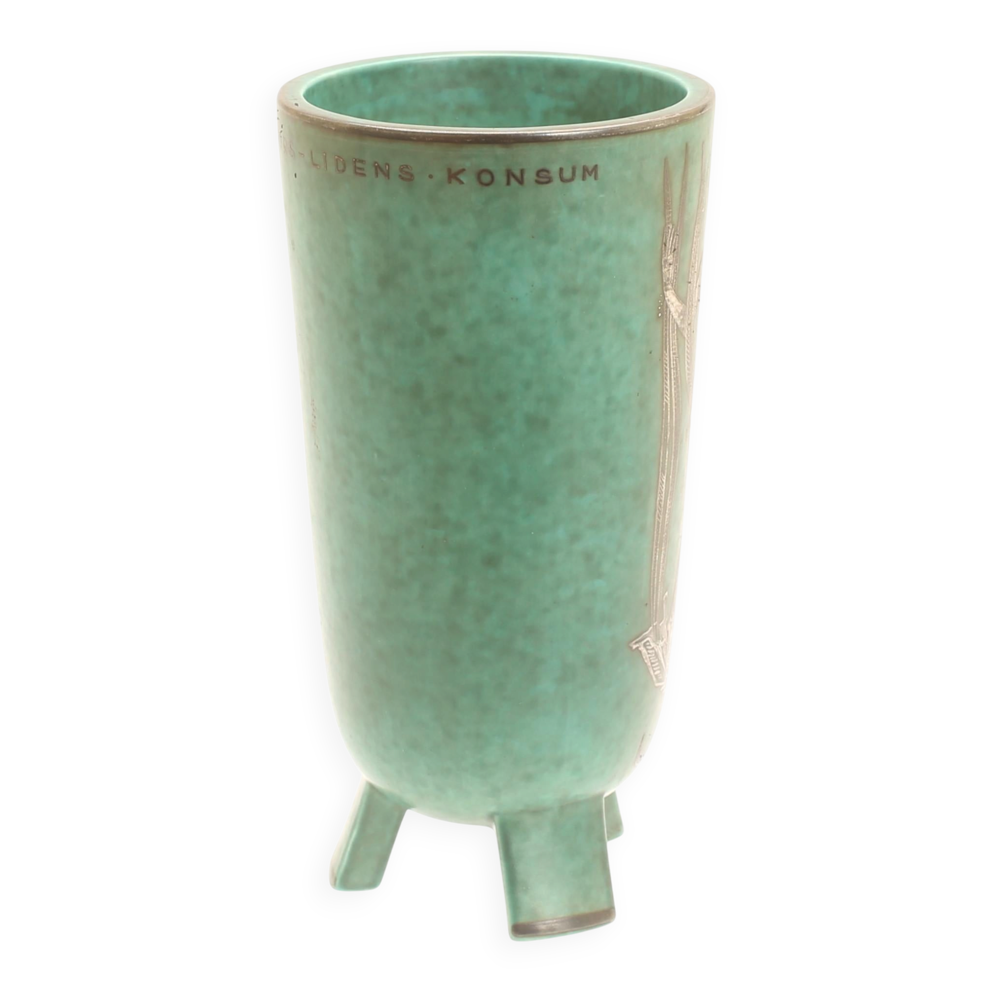 Vase wilhelm kage  "argenta" gustavsberg suède 1950. signé