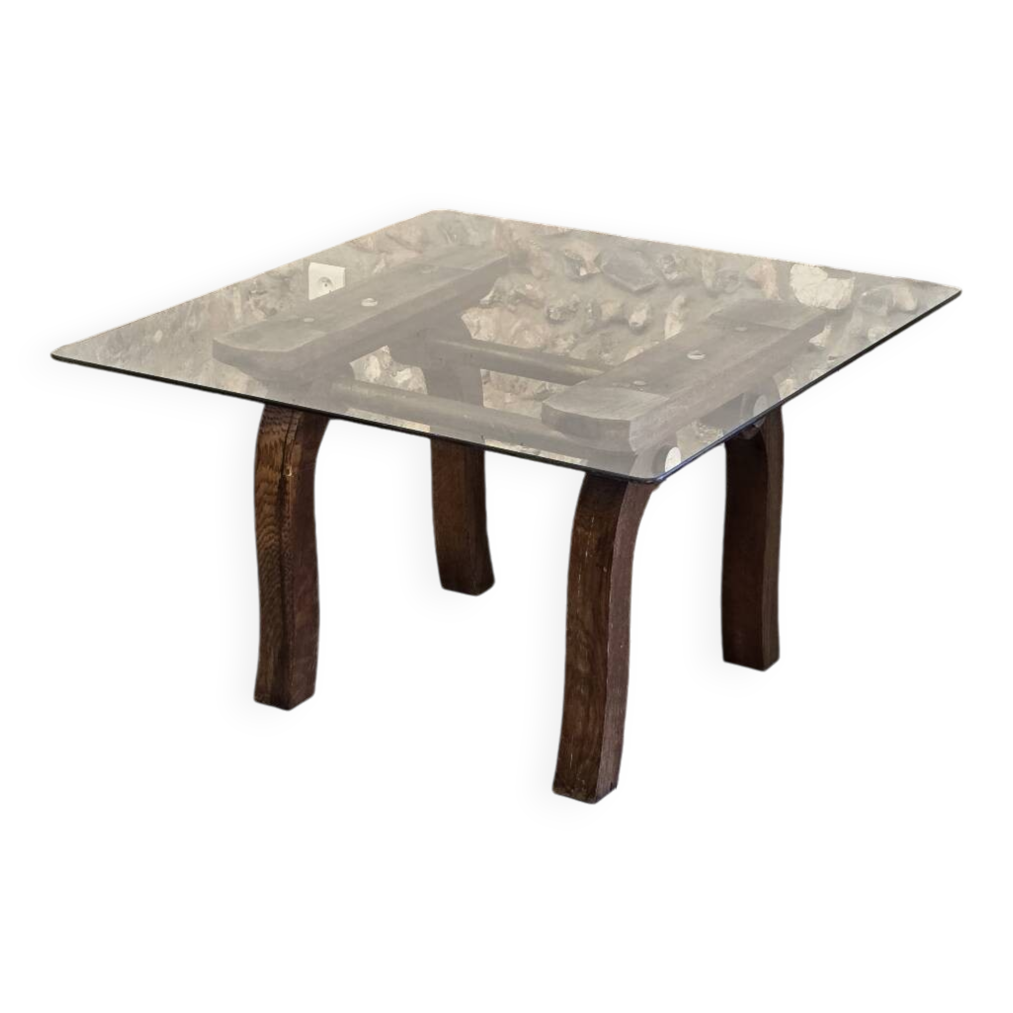 Table basse en verre Art Déco