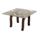 Table basse en verre Art Déco