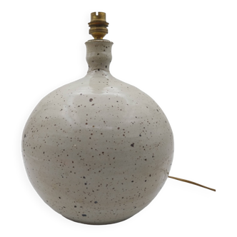 Large sandstone ball lamp signed Baudat