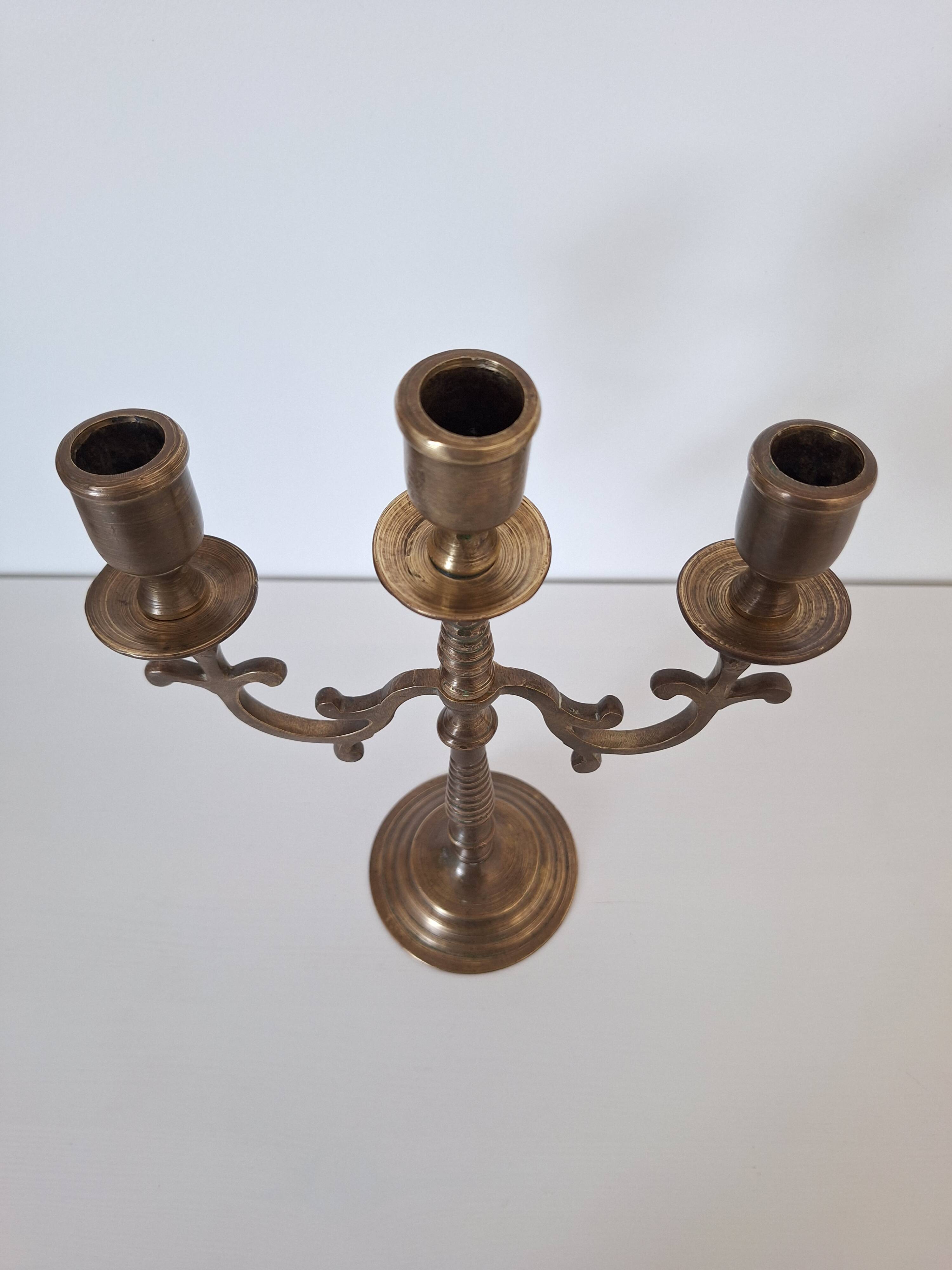 Vintage brass candlestick