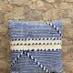 Handmade Berber wool Kilim cushion: Moroccan floor cushion