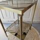 Gold brass side table  
Accent table