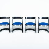 Set of 6 Chairs by Willy Rizzo for Mario Sabot, Italy, 1970s - New Upholstery