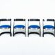 Set of 6 Chairs by Willy Rizzo for Mario Sabot, Italy, 1970s - New Upholste