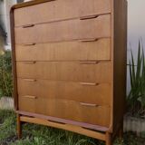 Large ceiling chipe with 6 teak drawers. Denmark 1960
