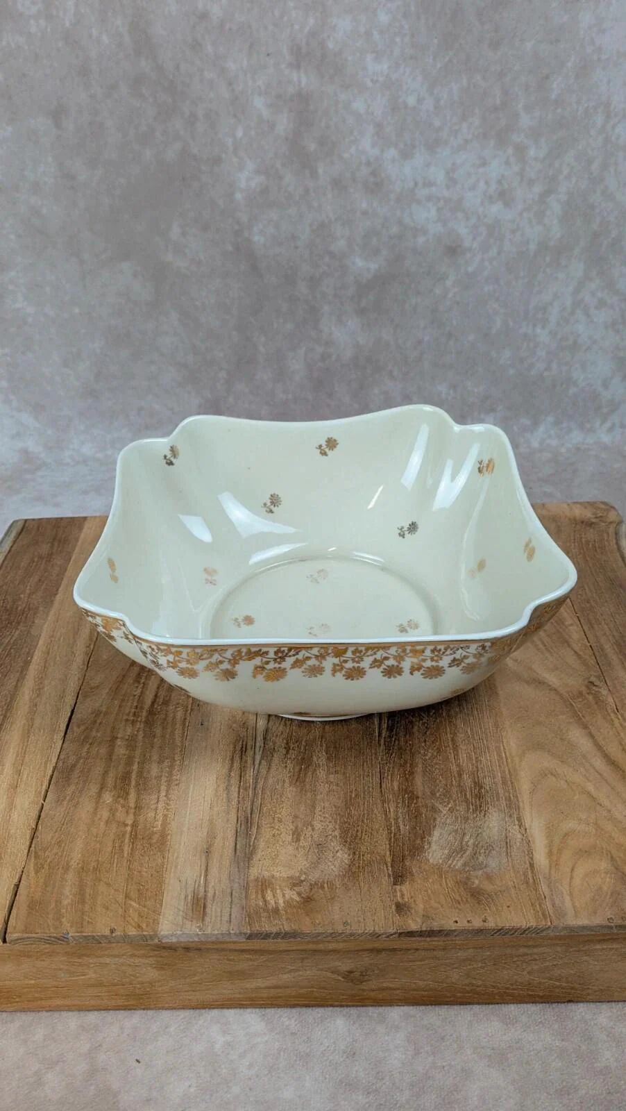 Antique Limoges porcelain plate – delicate gold decoration