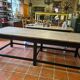 Table de drapier avec 2 tiroirs