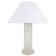 Table lamp signed by Karl Springer with a frosted glass base, 1970s.