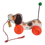 Little Snoopy , dog trainer Fisher Price, wooden , vintage