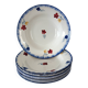 8 vintage soup plates, Mary-Lou model, Digoin Sarreguemines