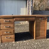 Bureau chêne massif deux caissons