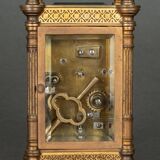 Clock Tiffany & Co New York officer's clock skeleton columns