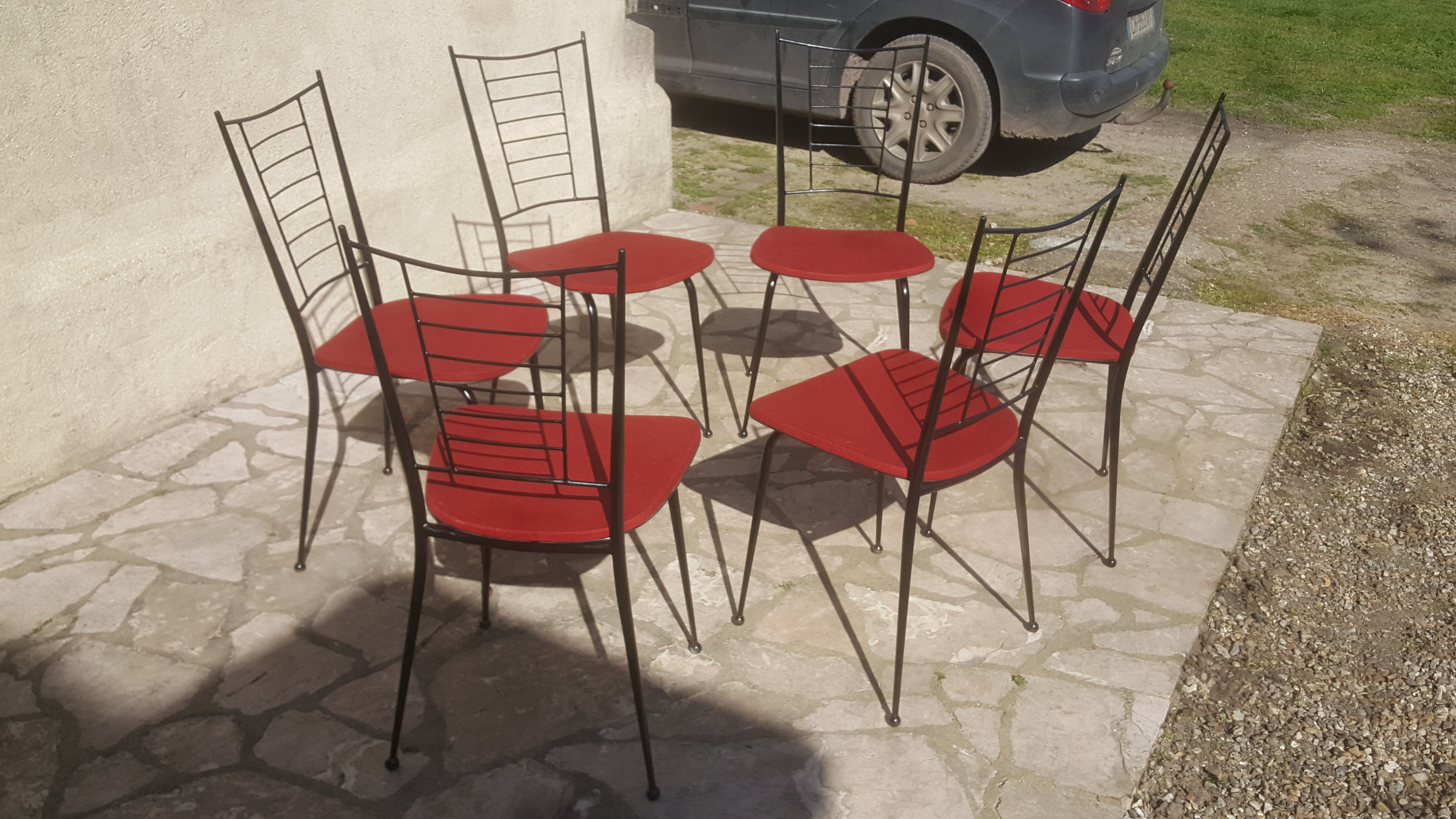 Six chairs, 1950s