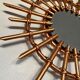 Miroir soleil bambou vintage  53cm