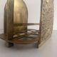 Heavy bronze magazine rack, mid-century modern, 1960, Italy