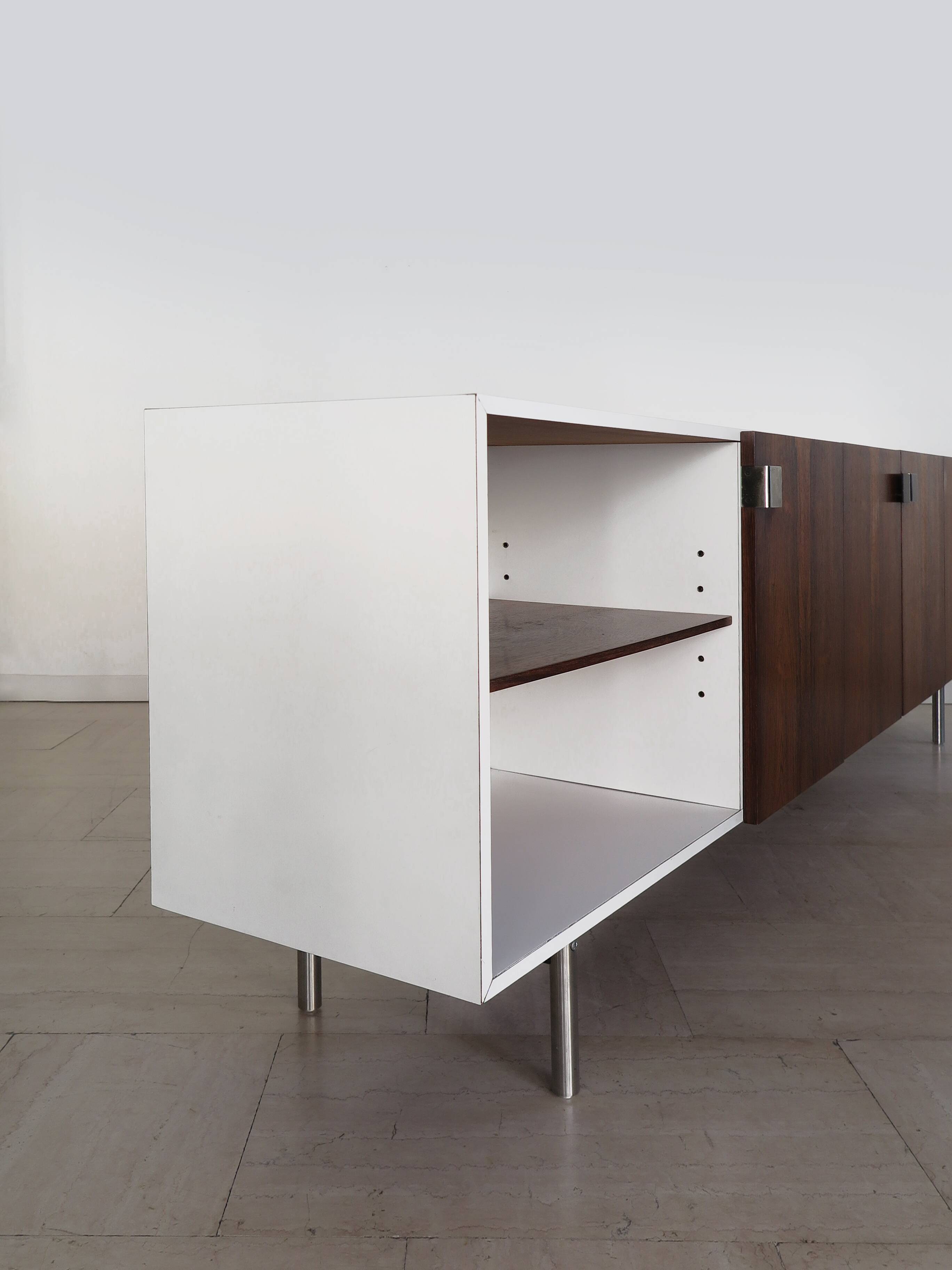 Formica rosewood midcentury sideboard, Italy 1960s