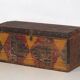 Antique hand-painted ethnic trunk (circa 1890) #30
