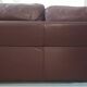 Italian leather sofa Poltrona Frau by Tito Agnoli