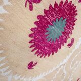 Hand Embroidered Suzani Bedspread 7'9" X 10'10"