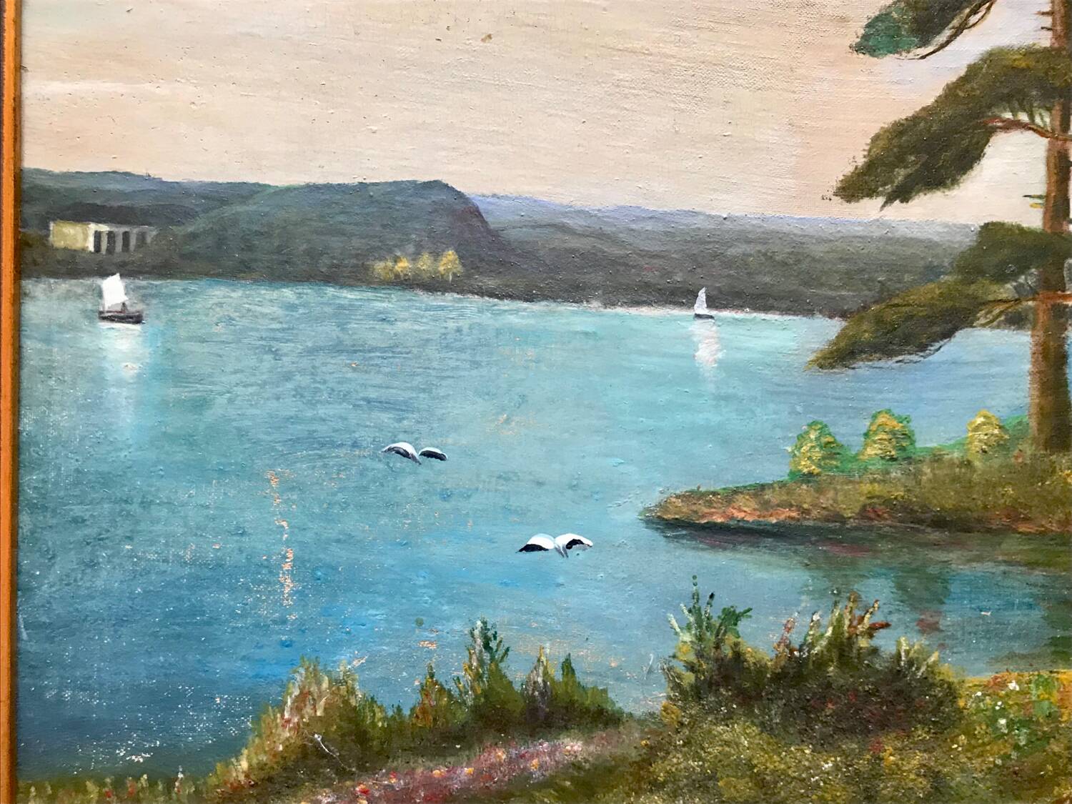 Painting of a view of the Breton coast