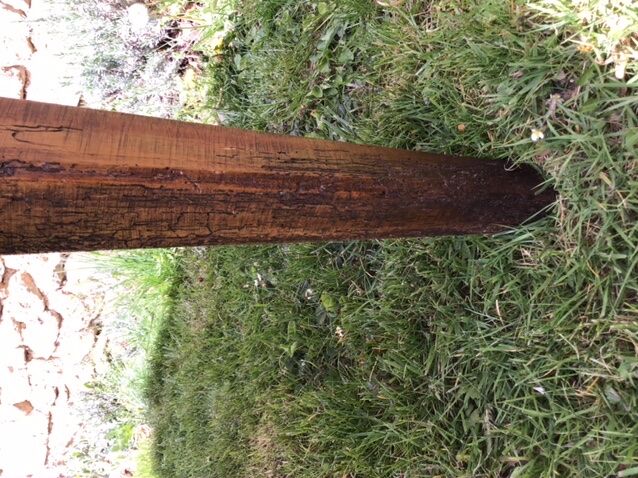 Solid wooden farm table mid-20th century