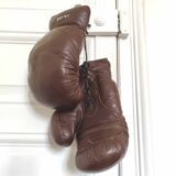 Vintage leather boxing gloves