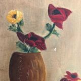 Oil on ancient canvas