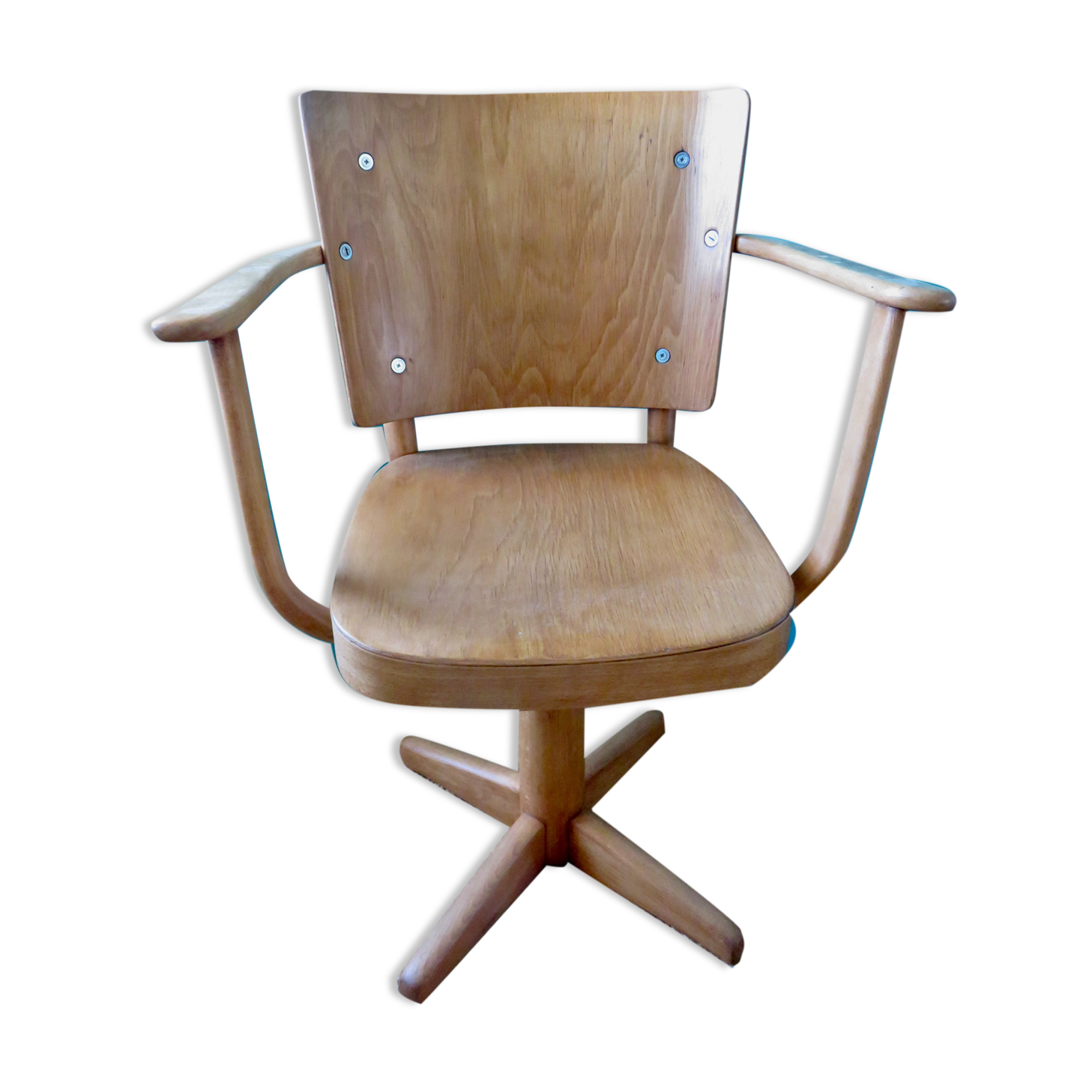 Manus Stephensen revolving office chair for Fritz Hansen. Denmark 1940
