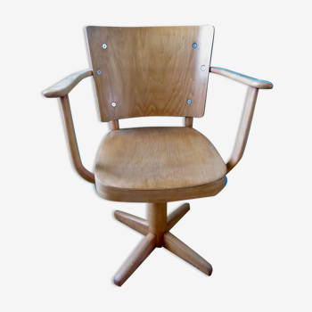 Fauteuil de bureau tournant de Manus Stephensen pour Fritz Hansen. Danemark 1940