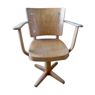 Manus Stephensen revolving office chair for Fritz Hansen. Denmark 1940