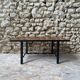 Marquetry wooden top coffee table