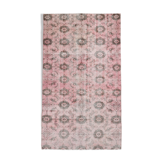 Tapis oushak vintage turc floral 5x9, 284x163cm