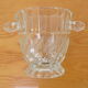 Mid-century glass vase,bohemia glass,1970