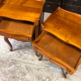 Pair of wooden bedside tables