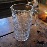 Molded glass pitcher – 1960s-70s