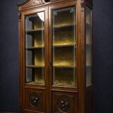Italian Renaissance-style walnut library circa 1850