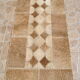 80s cowhide patchwork carpet