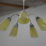Mid-century 5-flamming chandelier, 1950s