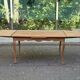 Large Louis XV dining table stripped in solid cherry wood 1970 270cm