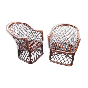 Paire de fauteuils en