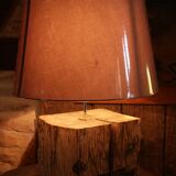 Lamp on oak beam