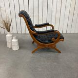 Old leather armchair