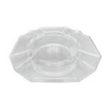 Thick glass ashtray from the 1920s - Octagon