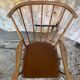 Fauteuil éventail ancien baumann bois + coussins vintage #d877