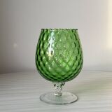 Large translucent green empoli vase