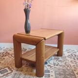 Vintage bedside table in elm