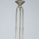Art Deco chandelier circa 1930 in metal and glass