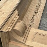 Carved solid oak fireplace mantel